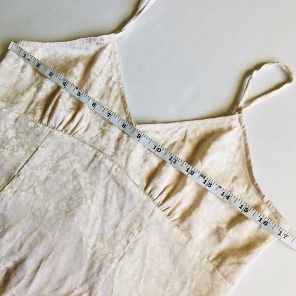 SADIE AND SAGE JUST FOR YOU SATIN MIDI DRESS IVORY FLORAL PRINT SIZE LARGE‎ - Picture 10 of 13